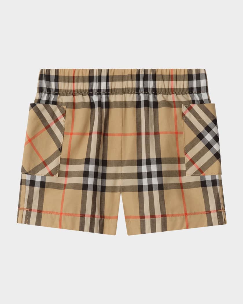 Burberry Boy's Check Cotton Shirt & Pants Set, Size 1M-18M