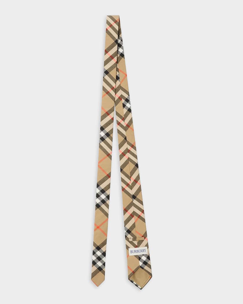 Burberry Kid's Check Cotton Tie | Neiman Marcus