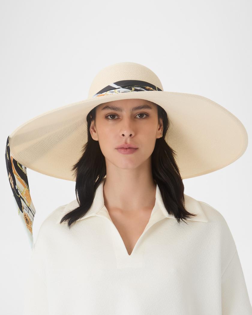 Eugenia Kim Sunny Satin Scarf Sun Hat | Neiman Marcus display picture 2
