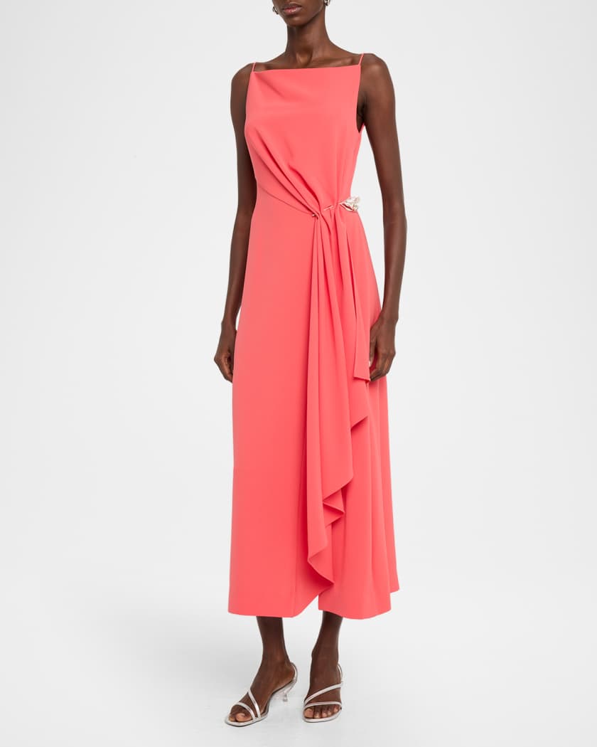 green emerald velvet dress Rosina Midi Dress main image 1
