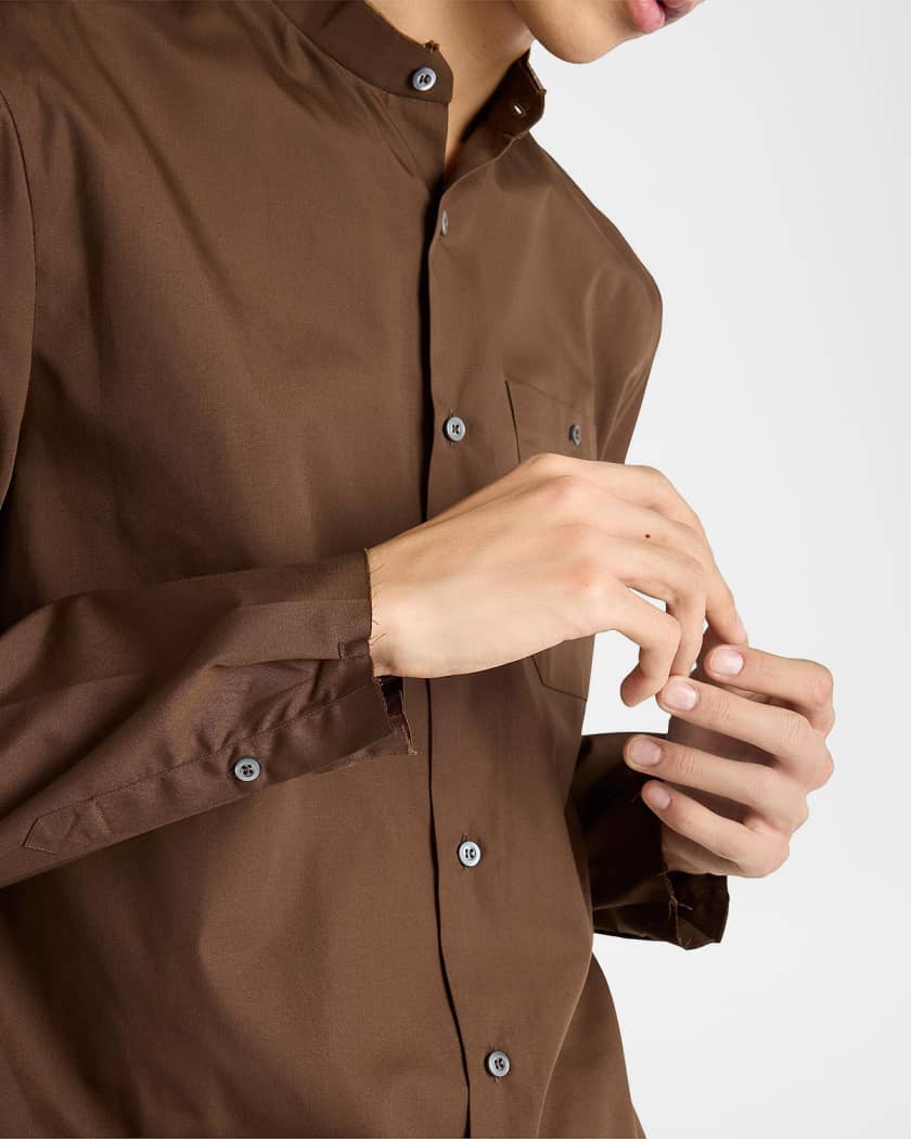 Prada Men's Cotton-Blend Shirt | Neiman Marcus