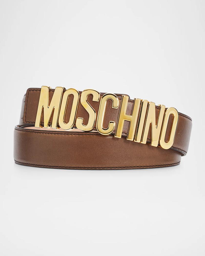 Leather Moschino belt $75 pp includes shipping. Belt in leather with logo | Moschino main image 3
