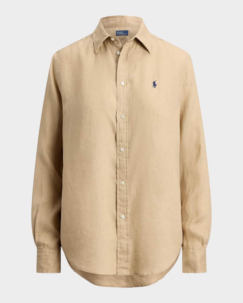 Polo Ralph Lauren Classic-Fit Linen Shirt | Neiman Marcus