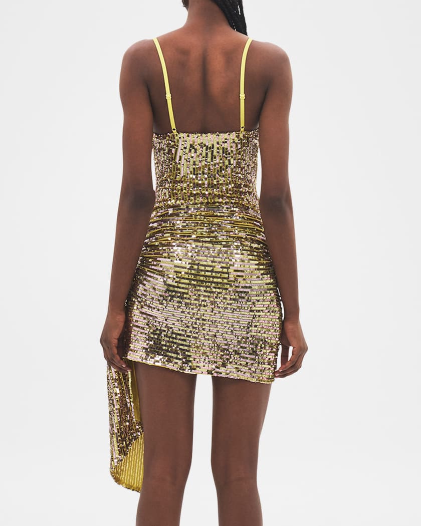 metallic slip dress Tank Slip Dress