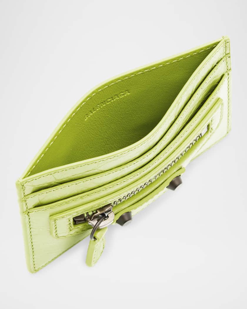 Balenciaga Le City Leather Coin and Card Holder | Neiman Marcus