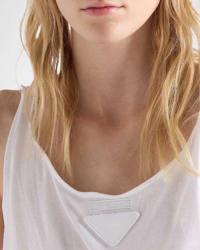 Prada Sculptable Jersey Tank Top | Neiman Marcus