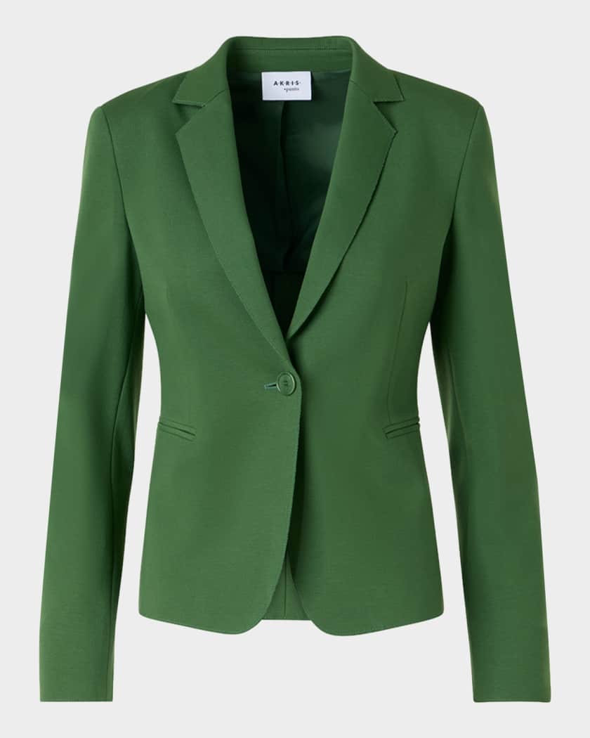 Akris punto Signature Viscose Jersey Single-Breasted Jacket
