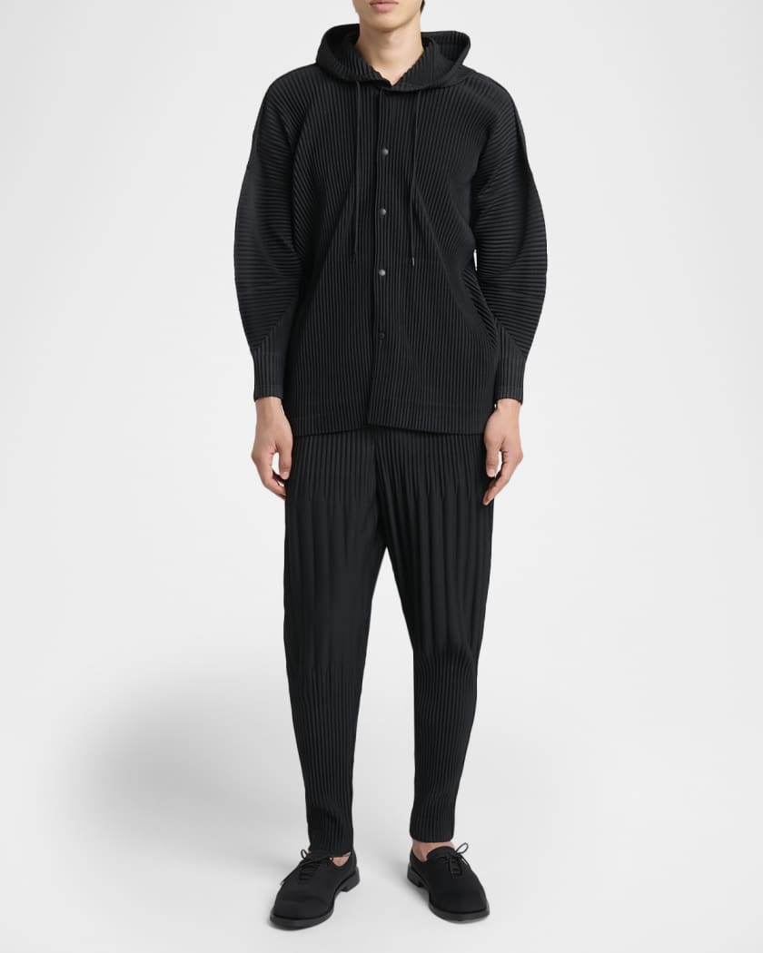 Homme Plisse Issey Miyake Men's Monthly Colors Pleated Snap-Front