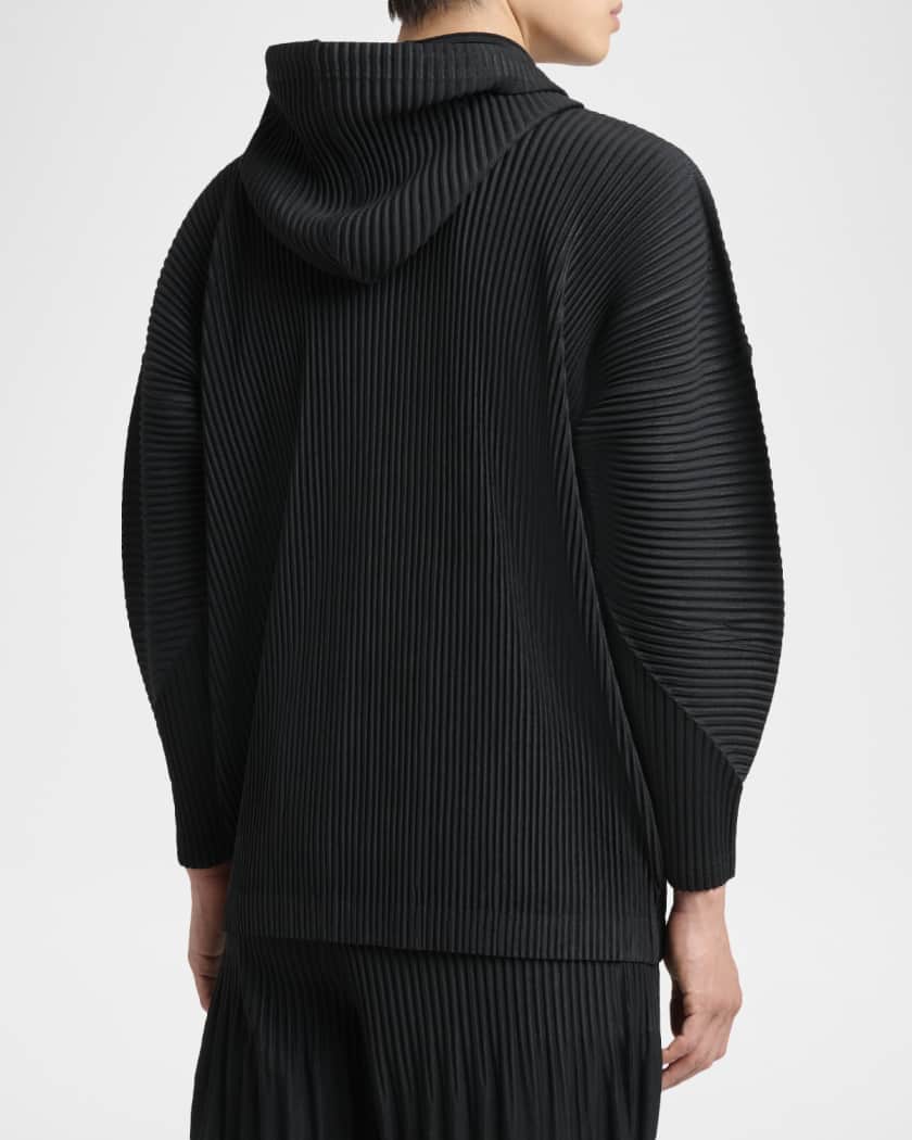 Homme Plisse Issey Miyake Men's Monthly Colors Pleated Snap-Front