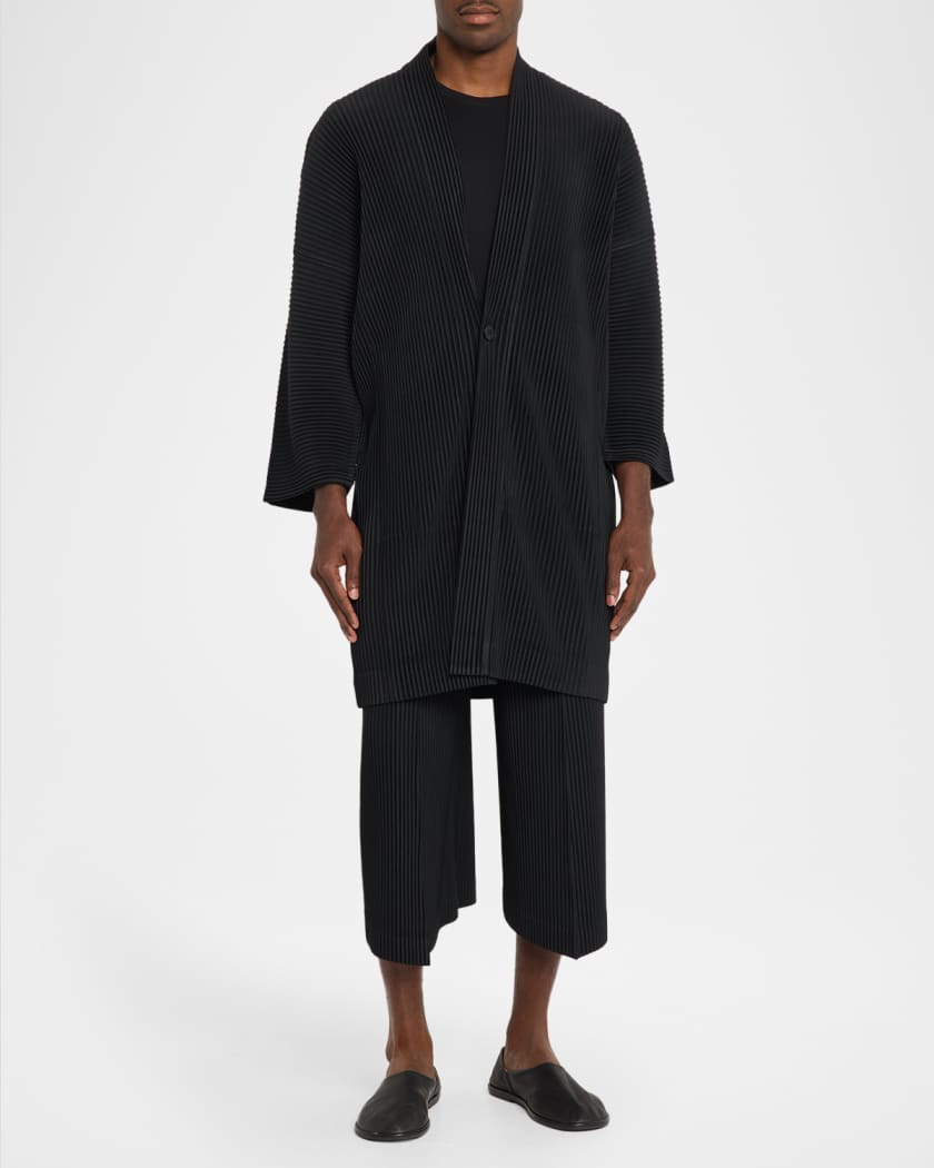 Homme Plisse Issey Miyake Men's Monthly Colors Pleated Cardigan