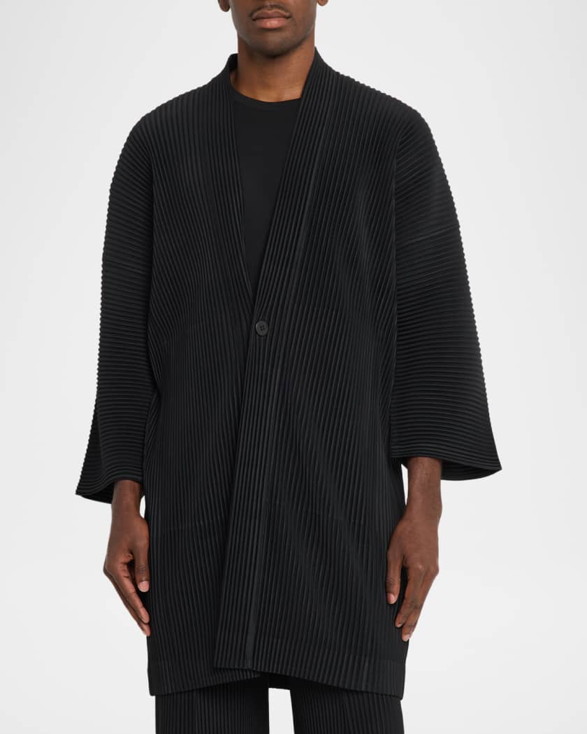 Homme Plisse Issey Miyake Men's Monthly Colors Pleated Cardigan