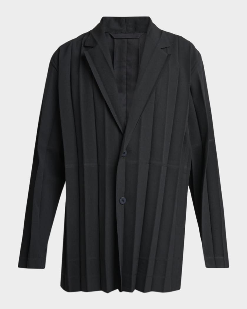 Homme Plisse Issey Miyake Men's Edge Ensemble Single-Breasted