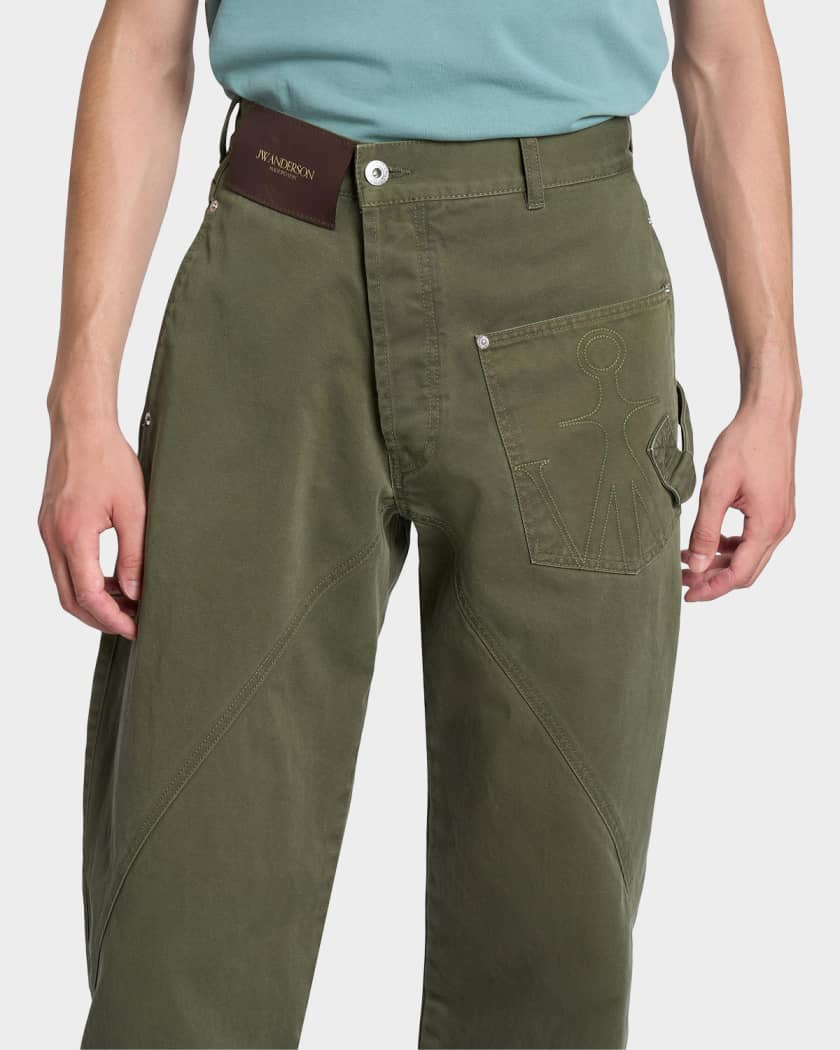jw anderson ツイストワークウェアジーンズ46 JW Anderson Men's Twisted Workwear Jeans | Neiman Marcus