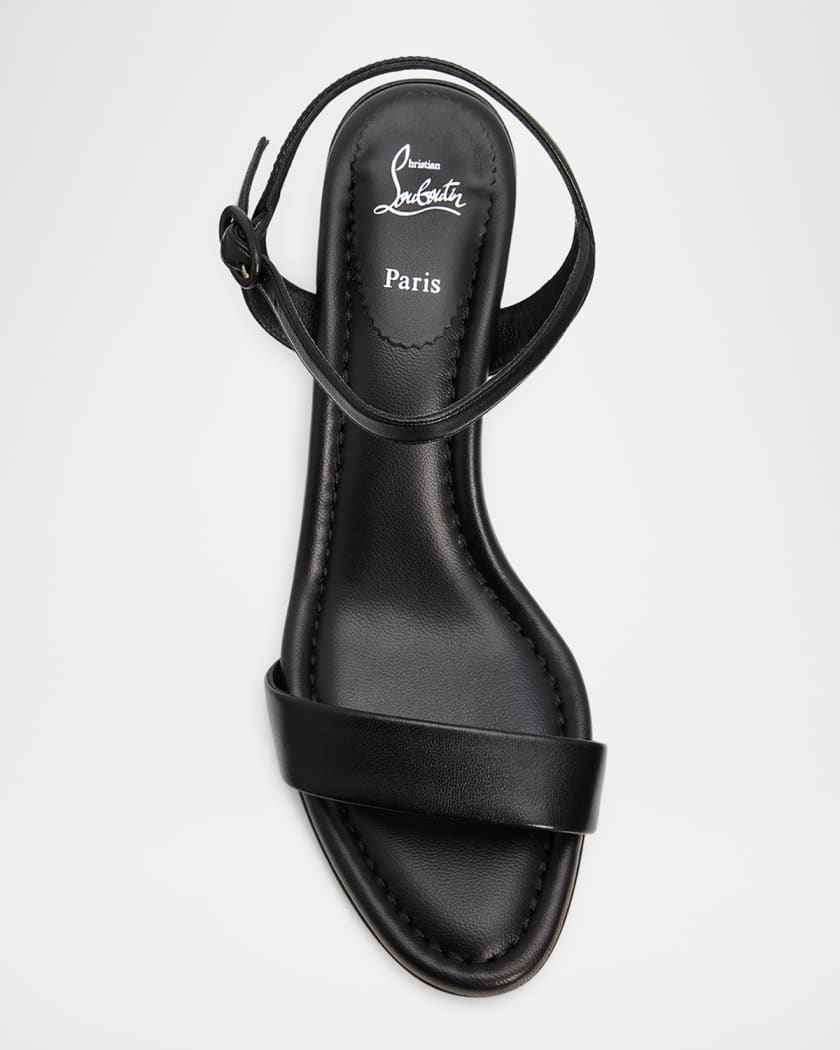 kayco55 　Christian Louboutin ハイヒール Christian Louboutin 55mm Jane Leather Ankle-Strap Sandals | Neiman