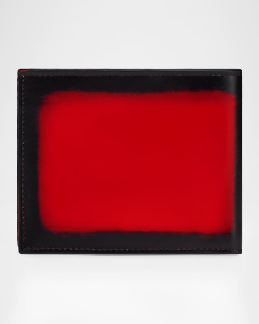 Christian Louboutin Men's Canopy Bifold Wallet in Brushed Leather
