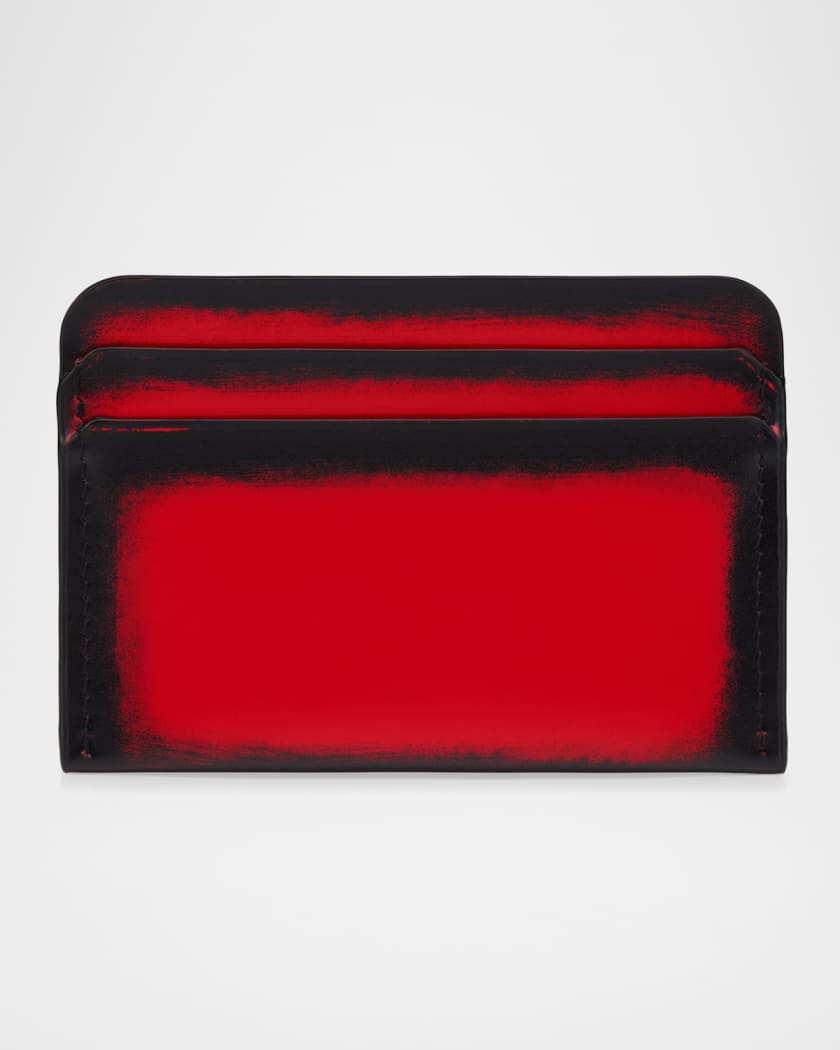 Christian Louboutin マネークリップ　カードケース　美品 Christian Louboutin Men's Canopy Card Holder in Brushed Leather