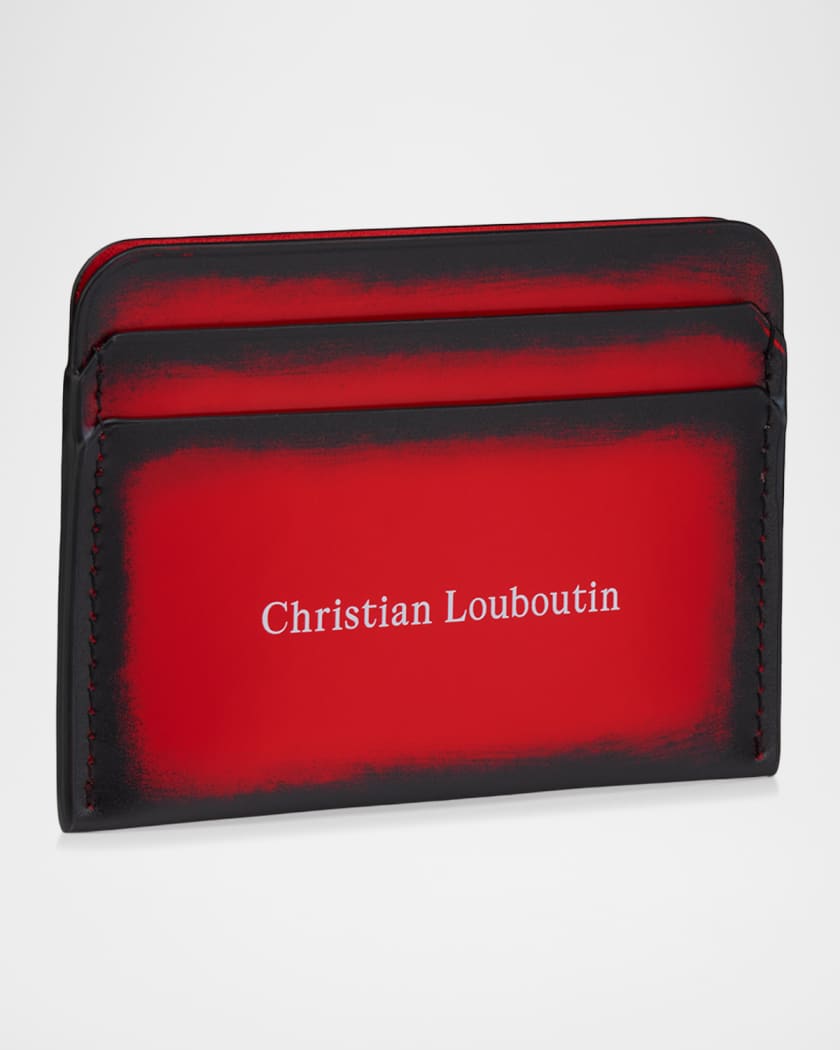 Christian Louboutin マネークリップ　カードケース　美品 Christian Louboutin Men's Canopy Card Holder in Brushed Leather