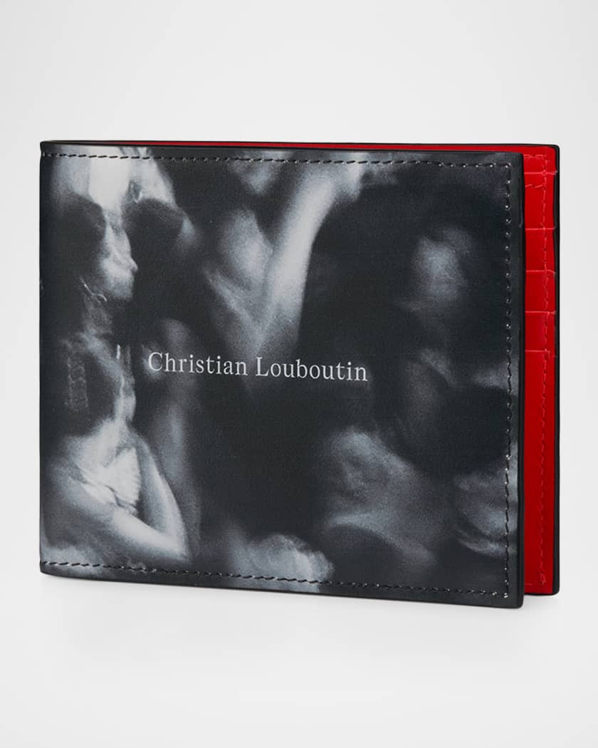 Christian Louboutin Men's Canopy Printed Leather Bifold Wallet
