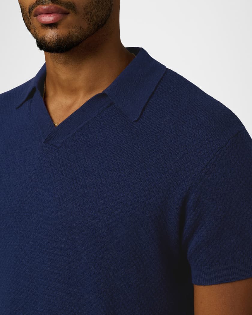 Joe's Jeans Men's Cotton Knit Short-Sleeve Polo Sweater | Neiman