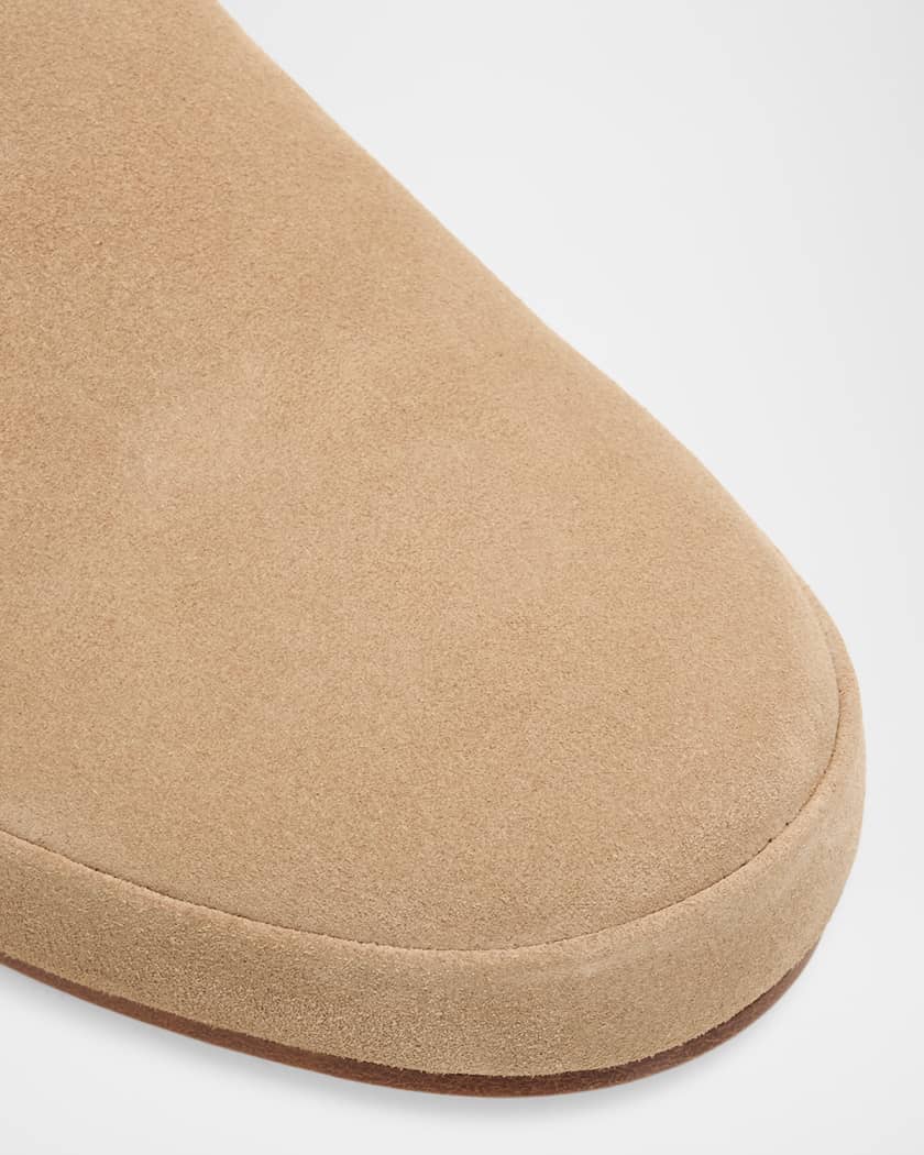 Loro Piana Men's Tomori Walk Suede Slippers | Neiman Marcus