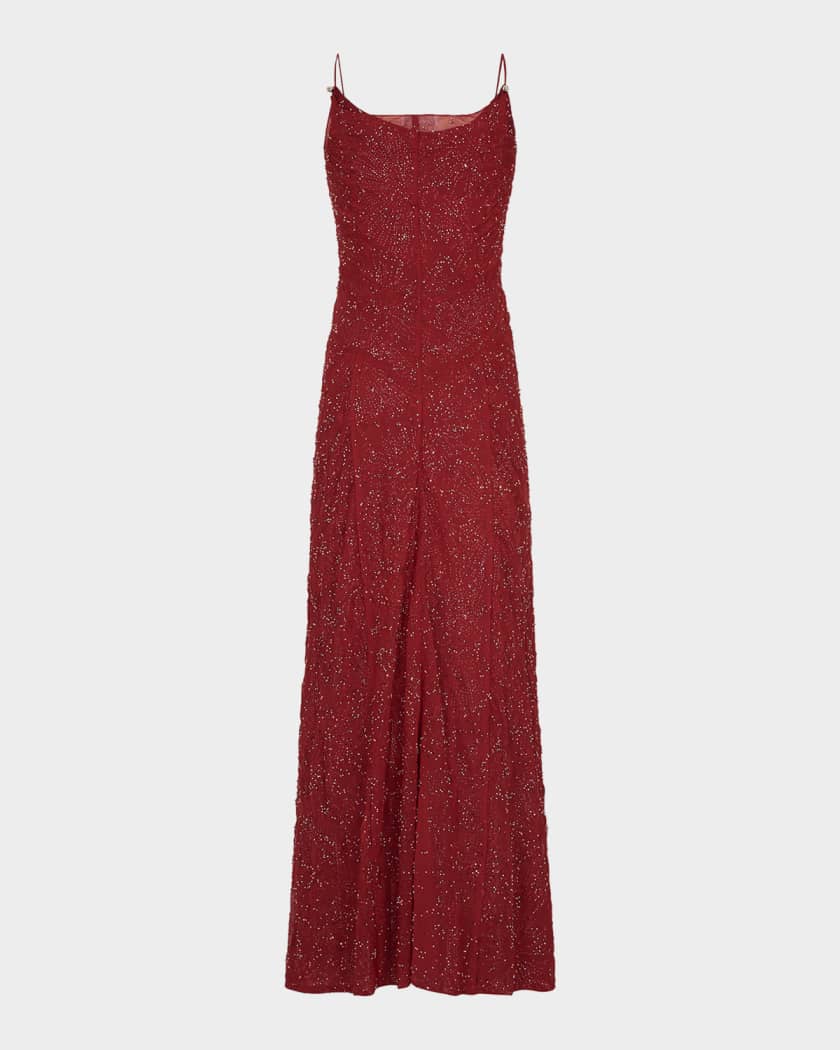strapless open back dress Loose Blue And Red Button Down Linen Maxi Dresses For Women Y753–  FantasyLinen main image 0