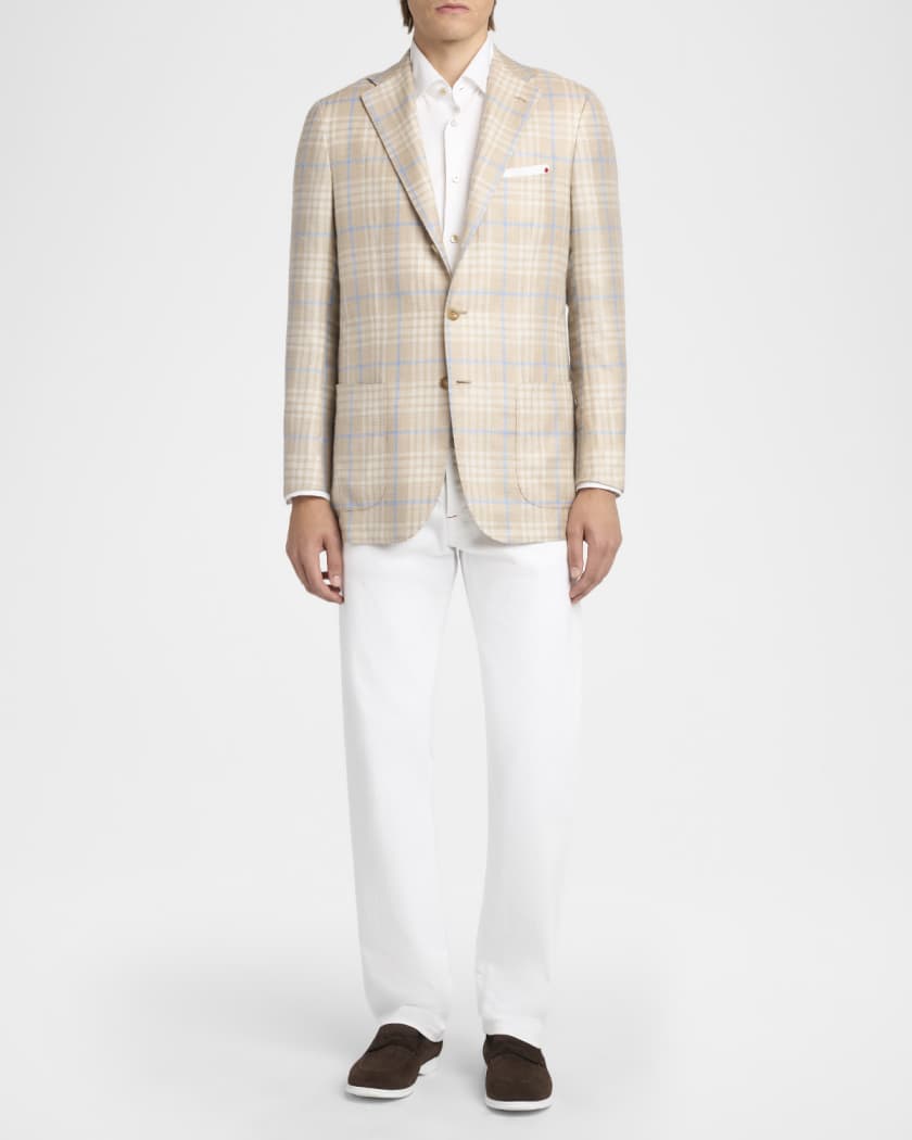 Kiton Men's Corrabo Stretch Cotton Straight Leg Five-Pocket Pants