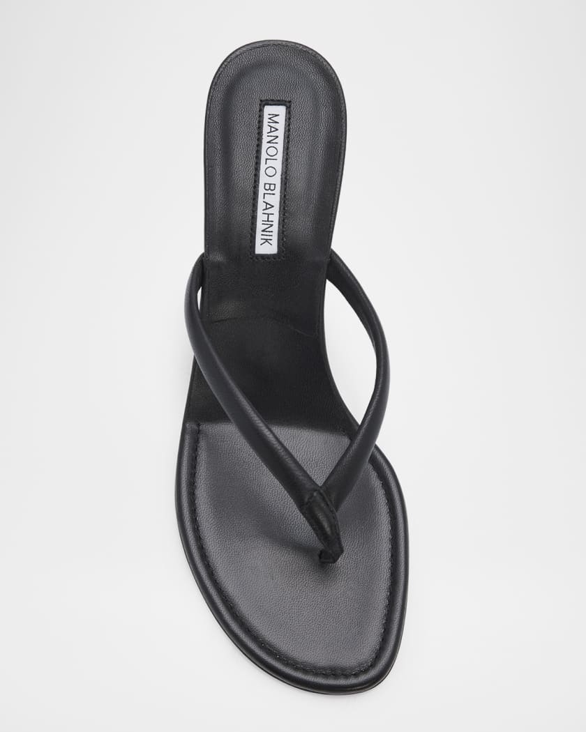 50mm Paterno Leather Thong Sandals | Neiman Marcus