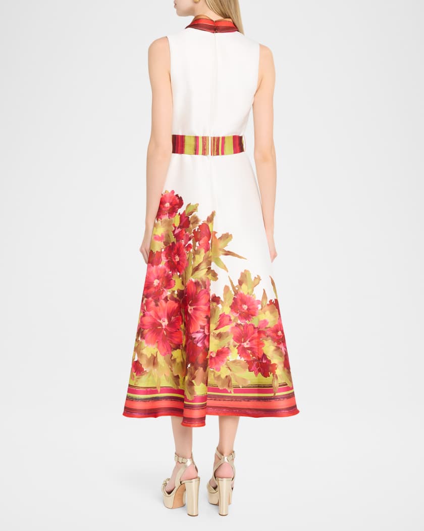slim fit dress slacks Naya V-Neck Halter Maxi Dress by Jewel Badgley Mischka