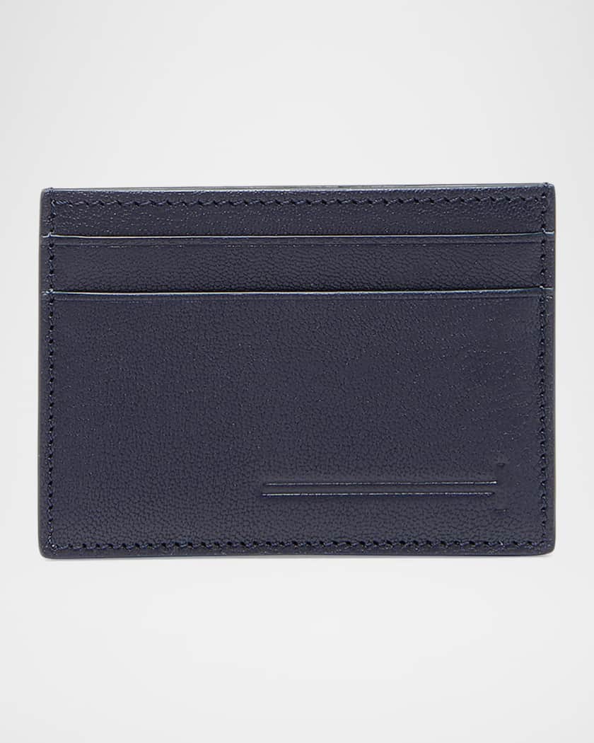 TOM FORD Men's Elongated T-Line Leather Card Case | Neiman Marcus
