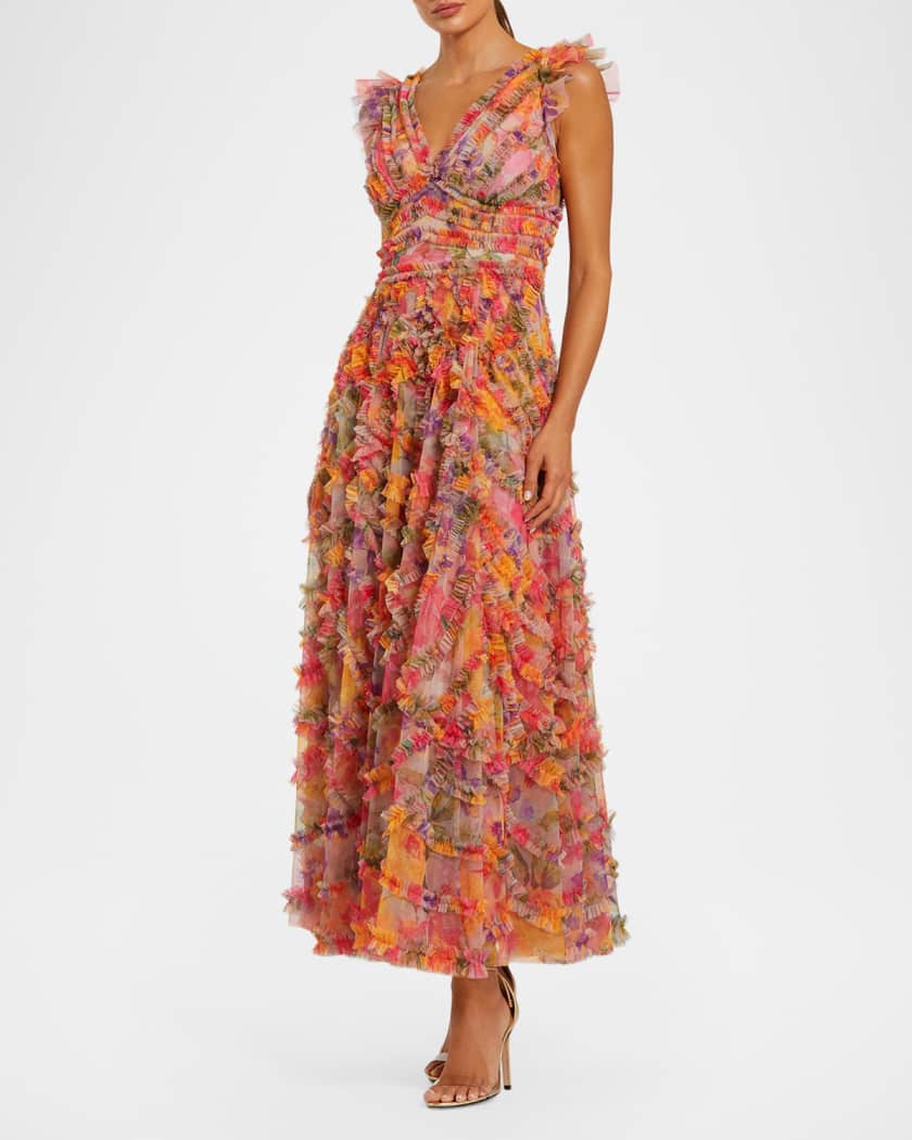 knee length dresses for ladies Mac Duggal 11220 Long Mother of the Bride Dress main image 0