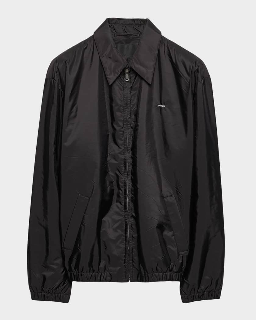 Prada Men's Re-Nylon Zip Blouson Jacket | Neiman Marcus