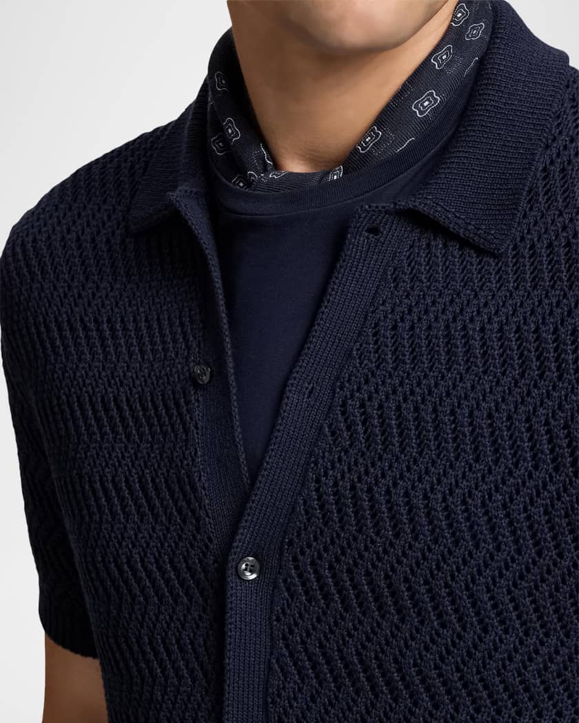 Ralph Lauren Purple Label Men's Cotton Textured Knit Short-Sleeve