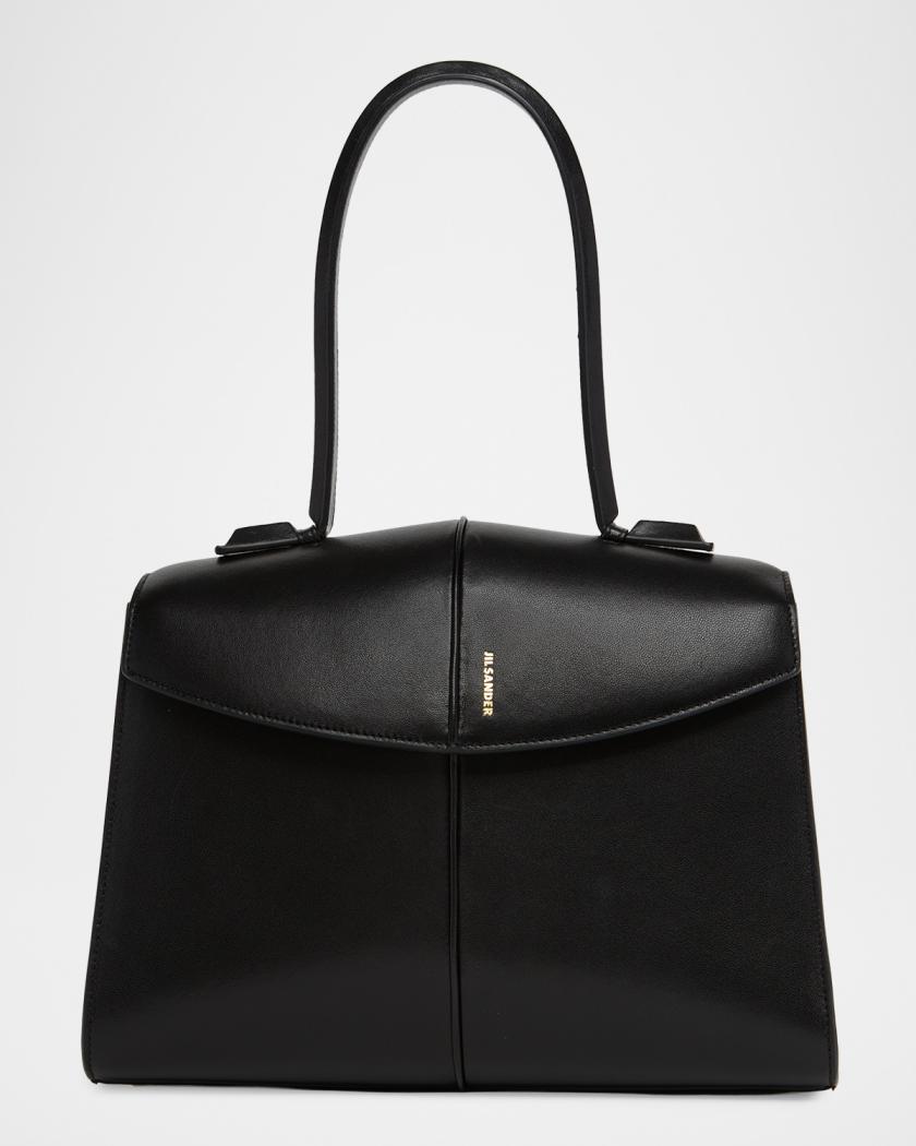 Jil Sander Linea Leather Top-Handle Bag | Neiman Marcus