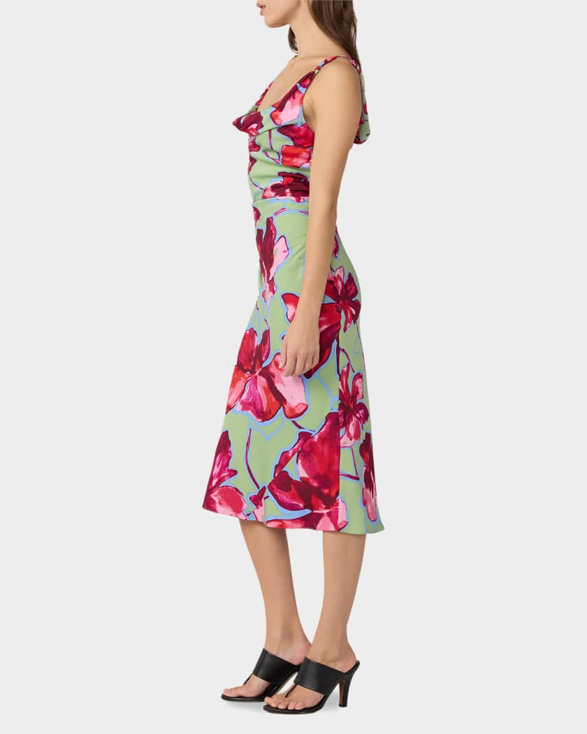 green emerald velvet dress Astrid Wrap Dress – Diane von Furstenberg main image 0
