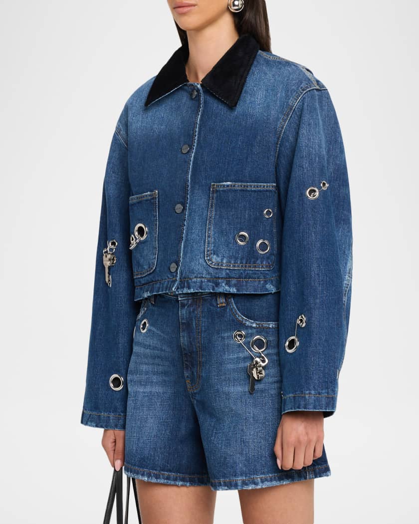 MARC JACOBS パフスリーブ　短丈デニムジャケット マークジェイコブス パフスリーブ デニムジャケット 短丈 - メルカリ