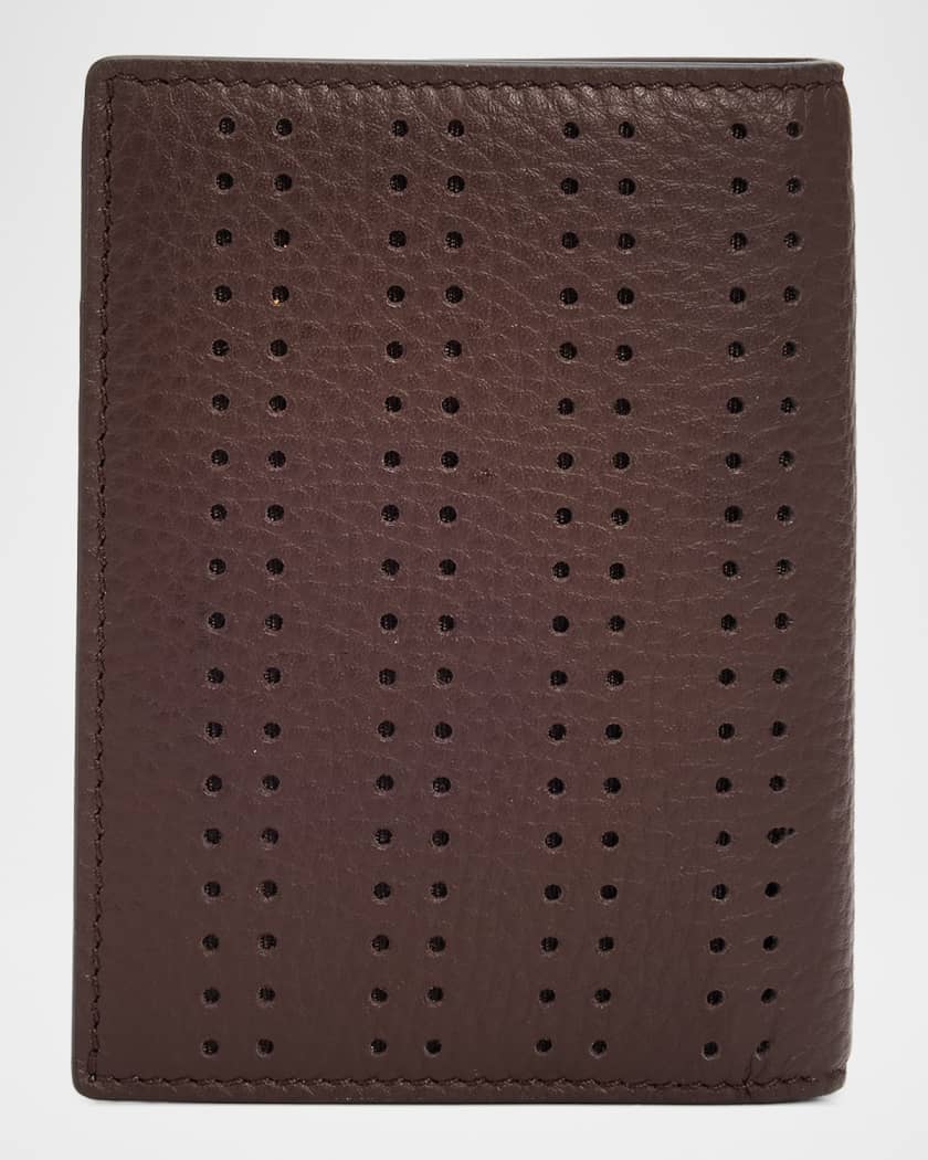 ✨Bランク✨　Valentino Garavani カードケース　マネークリップ Valentino Garavani Perforated Leather VLogo Card Holder | Neiman
