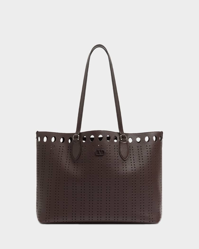 Valentino Garavani Men's Dottie Medium Tote Bag in Perforated