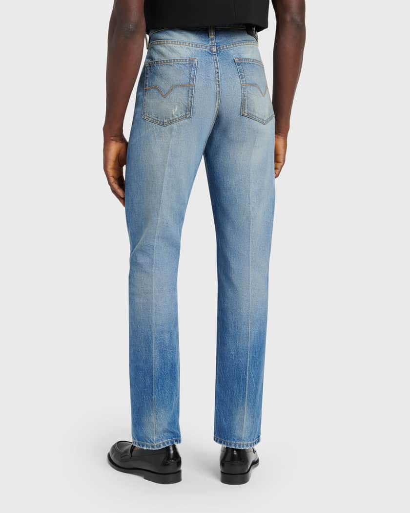 Versace Men's Straight-Leg Denim Jeans | Neiman Marcus