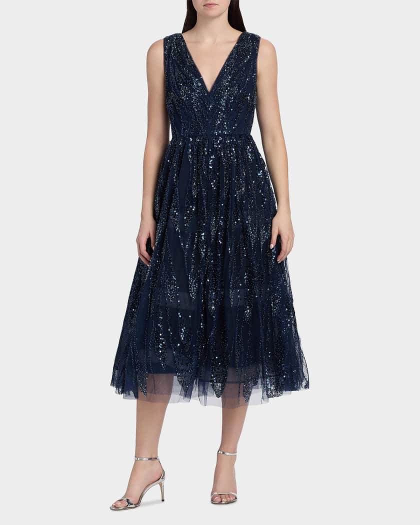 sachin and babi light blue dress Women's Milly Midi Dresses