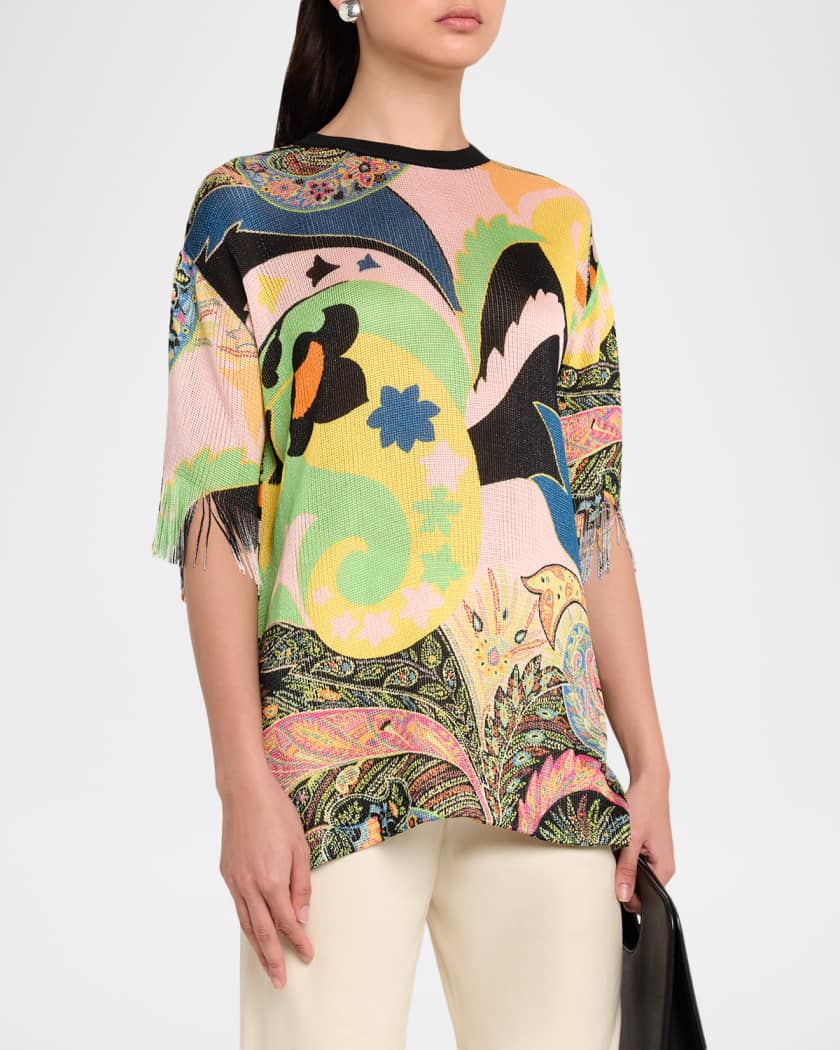 ETRO トップス ETRO Cropped crocheted cotton halterneck top | NET-A-PORTER