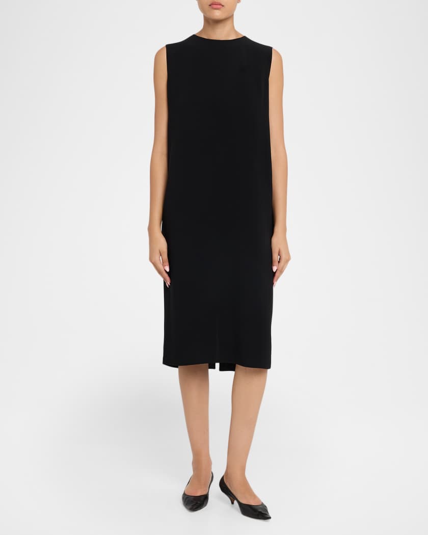 THE ROW Mirna Sleeveless Midi Dress with Pockets | Neiman Marcus