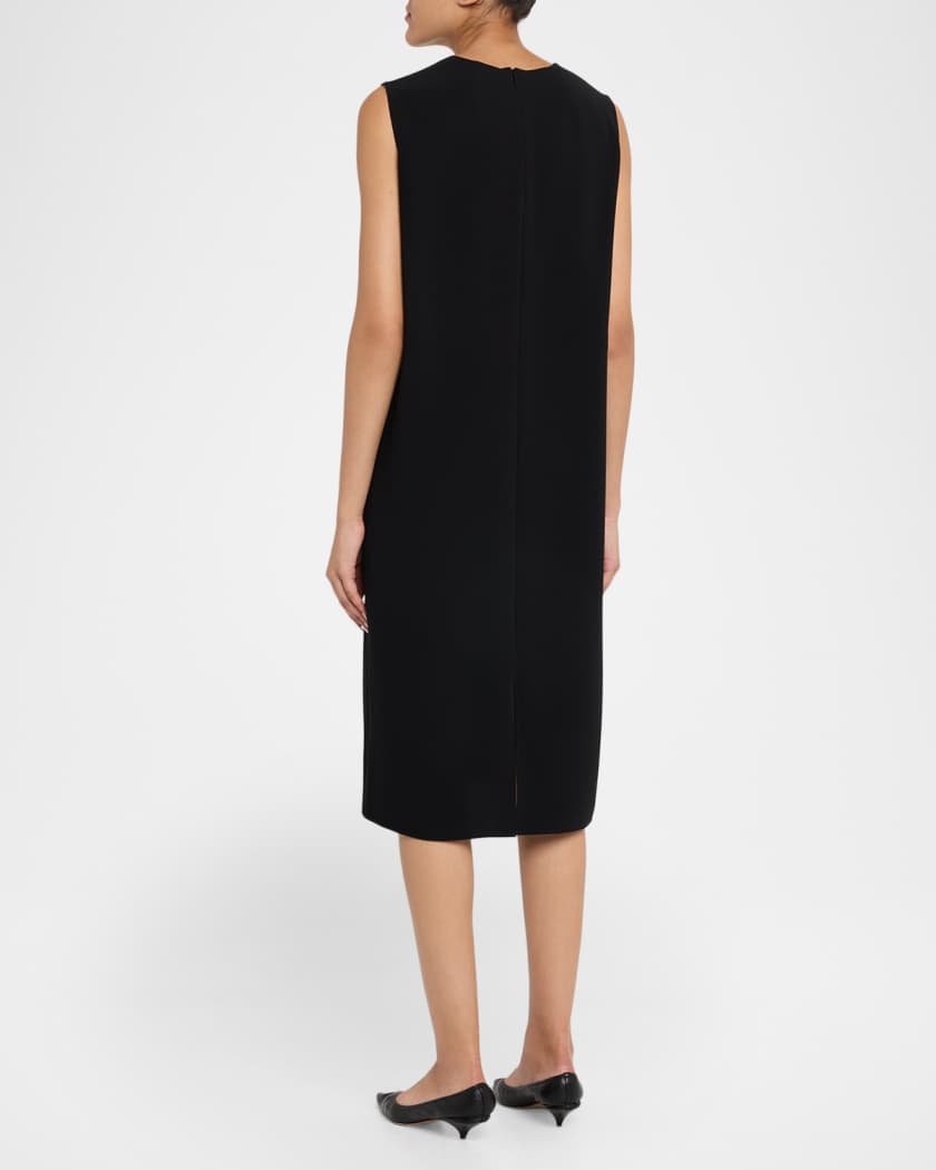 knee length dresses for ladies Terracotta Sleeveless Zip Front Midi Dress - All Dresses main image 1
