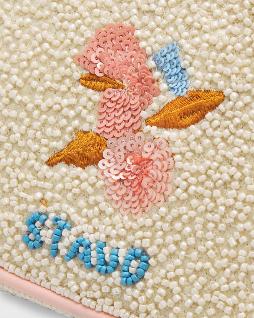 Tommy Floral Beaded Shoulder Bag | Neiman Marcus