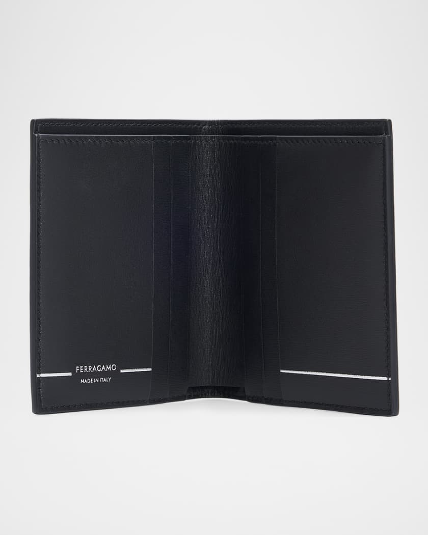 Ferragamo Men's Gancini Leather Bifold Wallet | Neiman Marcus