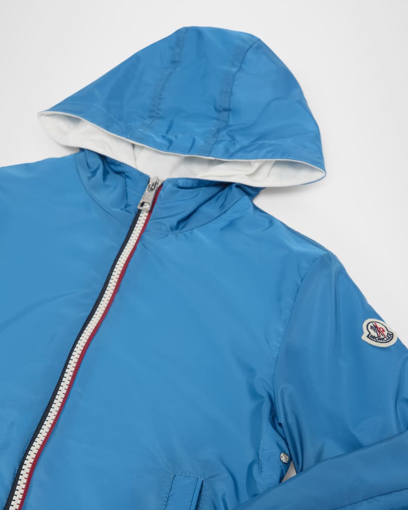 Moncler Boy's New Urville Hooded Rain Jacket, Size 12-14 | Neiman