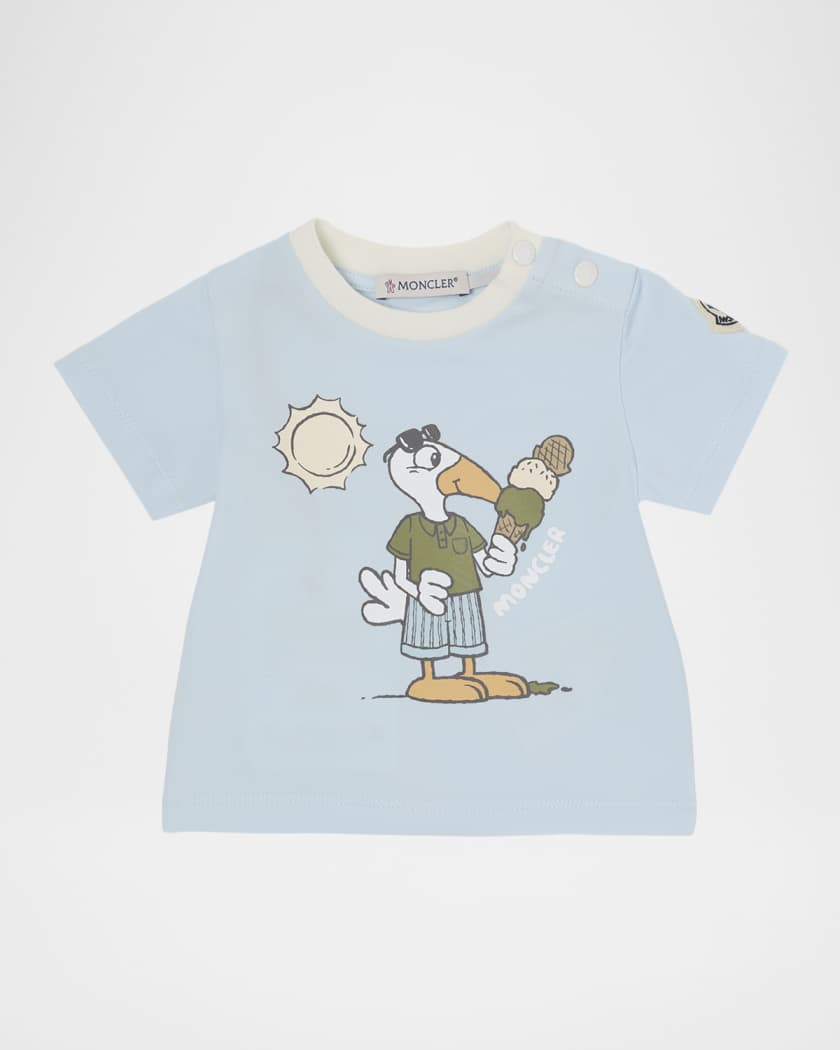 Moncler Boy's MonDuck Graphic-Print Cotton T-Shirt, Size 6M-3