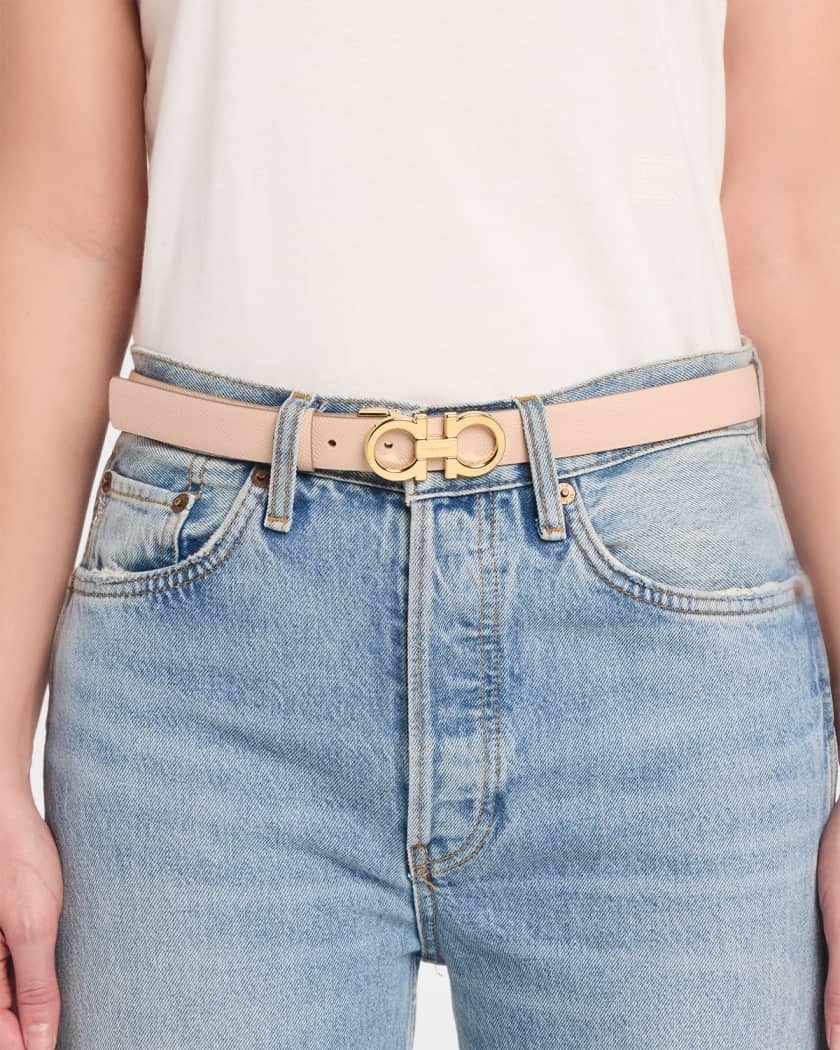 Ferragamo Reversible Leather Gancini Belt | Neiman Marcus