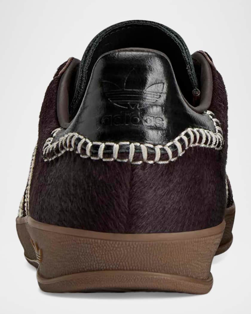 Adidas x Wales Bonner Men's Gazelle Ponyhair Sneakers | Neiman Marcus