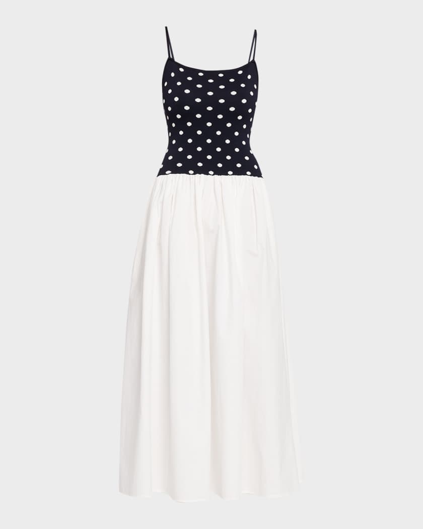 Toccin Orielle Drop-Waist Midi Dress | Neiman Marcus