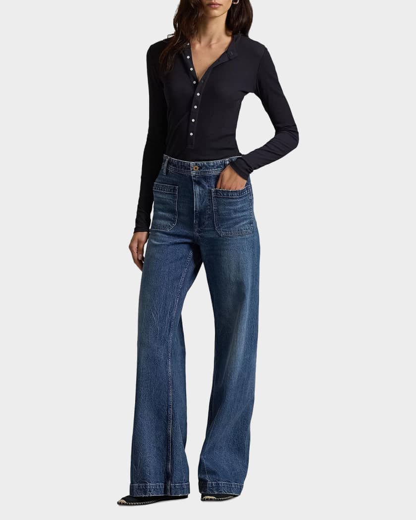 パンツ Polo Jeans Company Gimmick Flair Pants Polo Ralph Lauren Flare-Leg Stretch Denim Jeans | Neiman Marcus